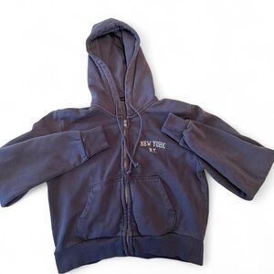 Brandy Melville Navy Blue Hoodie